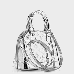 Louis Vuitton ALMA BB Silver Miroir New & Rare